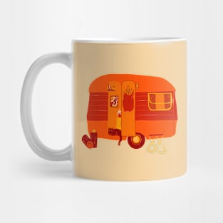 Retro Camper Cat Mug